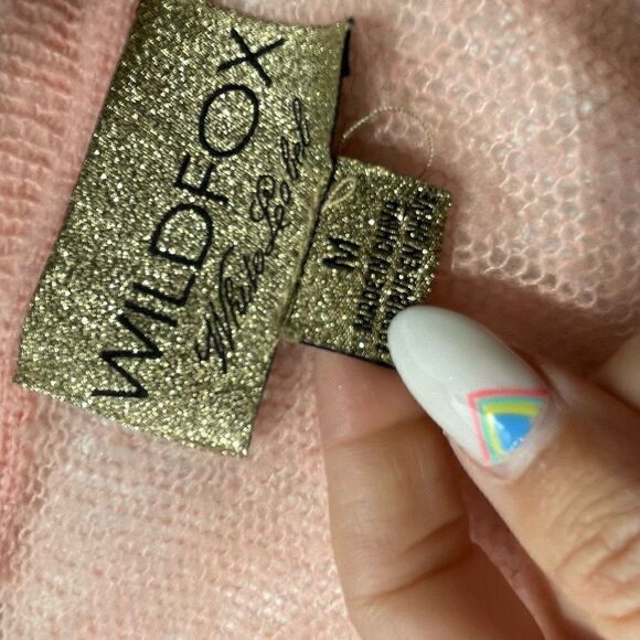 WILDFOX COUTURE Watermelon V-Neck in Peaches - Picture 5 of 13